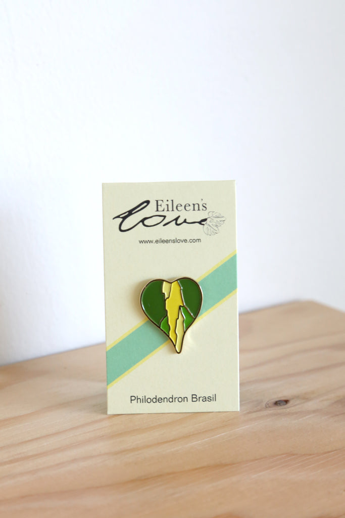 Eileen's Love 'Philodendron Brasil' Lapel Pin
